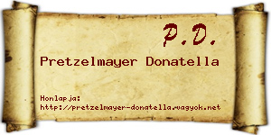 Pretzelmayer Donatella névjegykártya